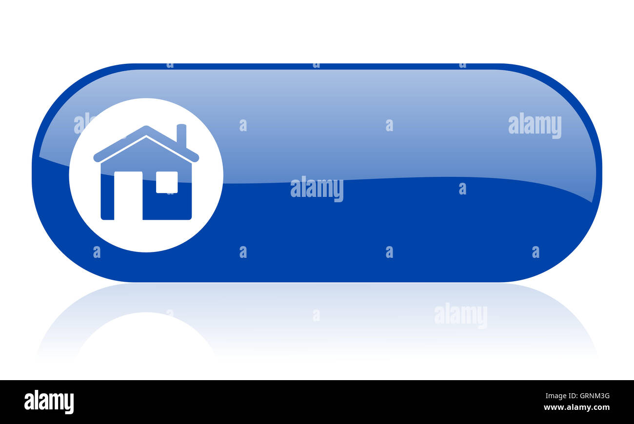 Home blue web glossy Cut Out Stock Images Pictures Alamy
