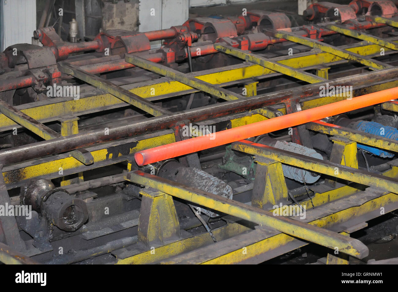 Manufacture of pipes Stock Photo Alamy