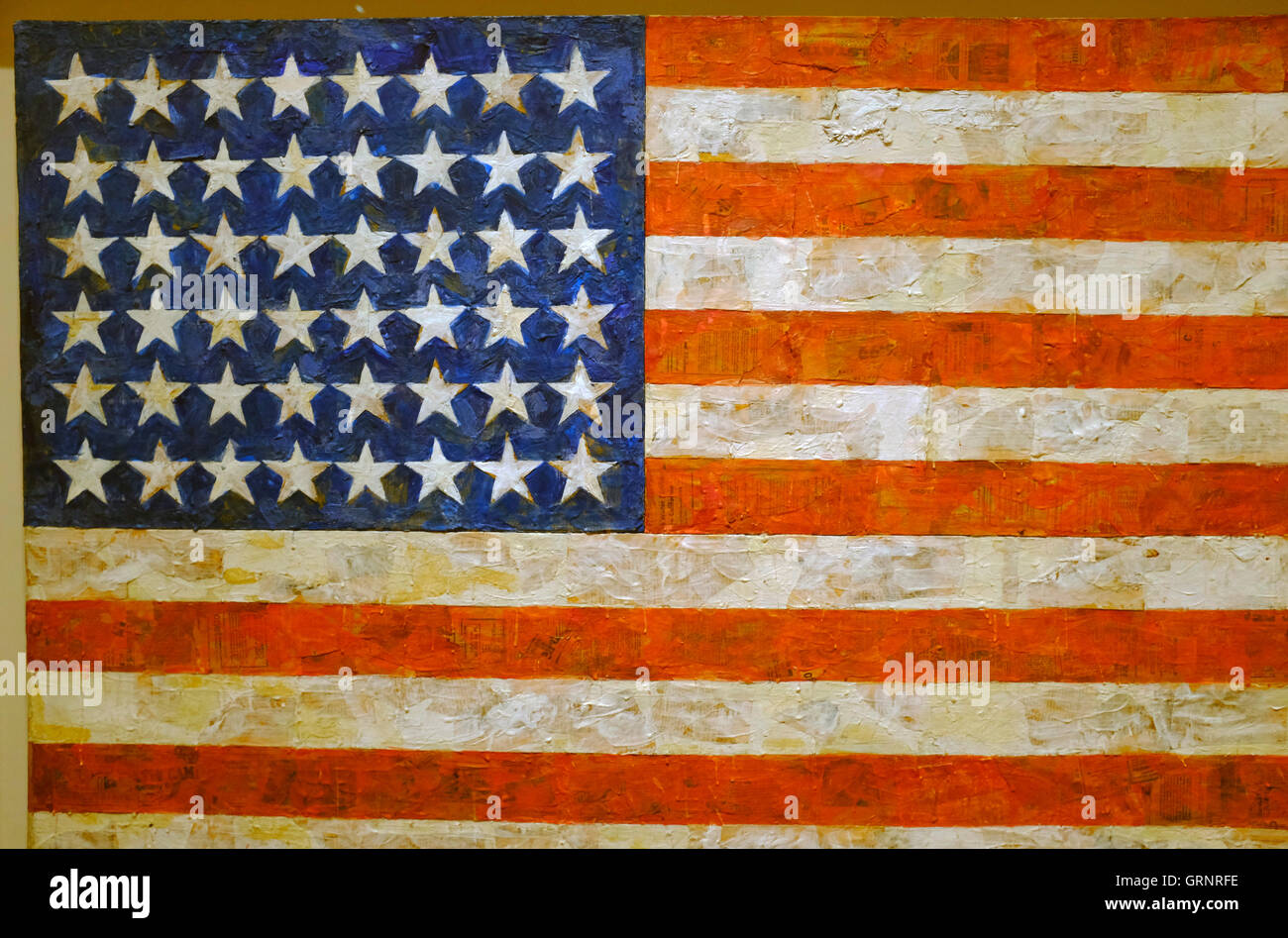 Jasper johns american flag hi-res stock photography and