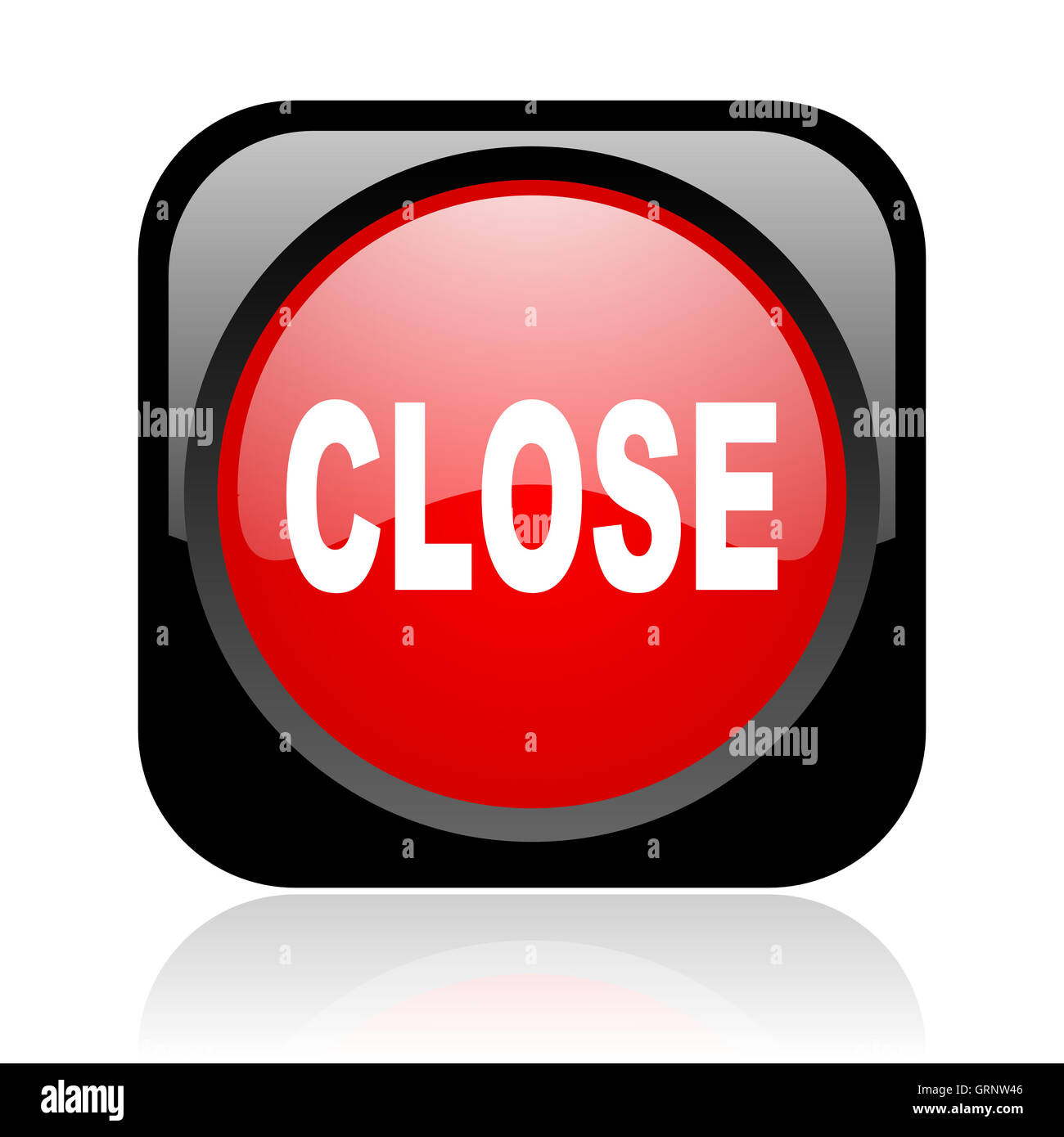 Glossy red 3d cancel symbol hi-res stock photography and images - Alamy