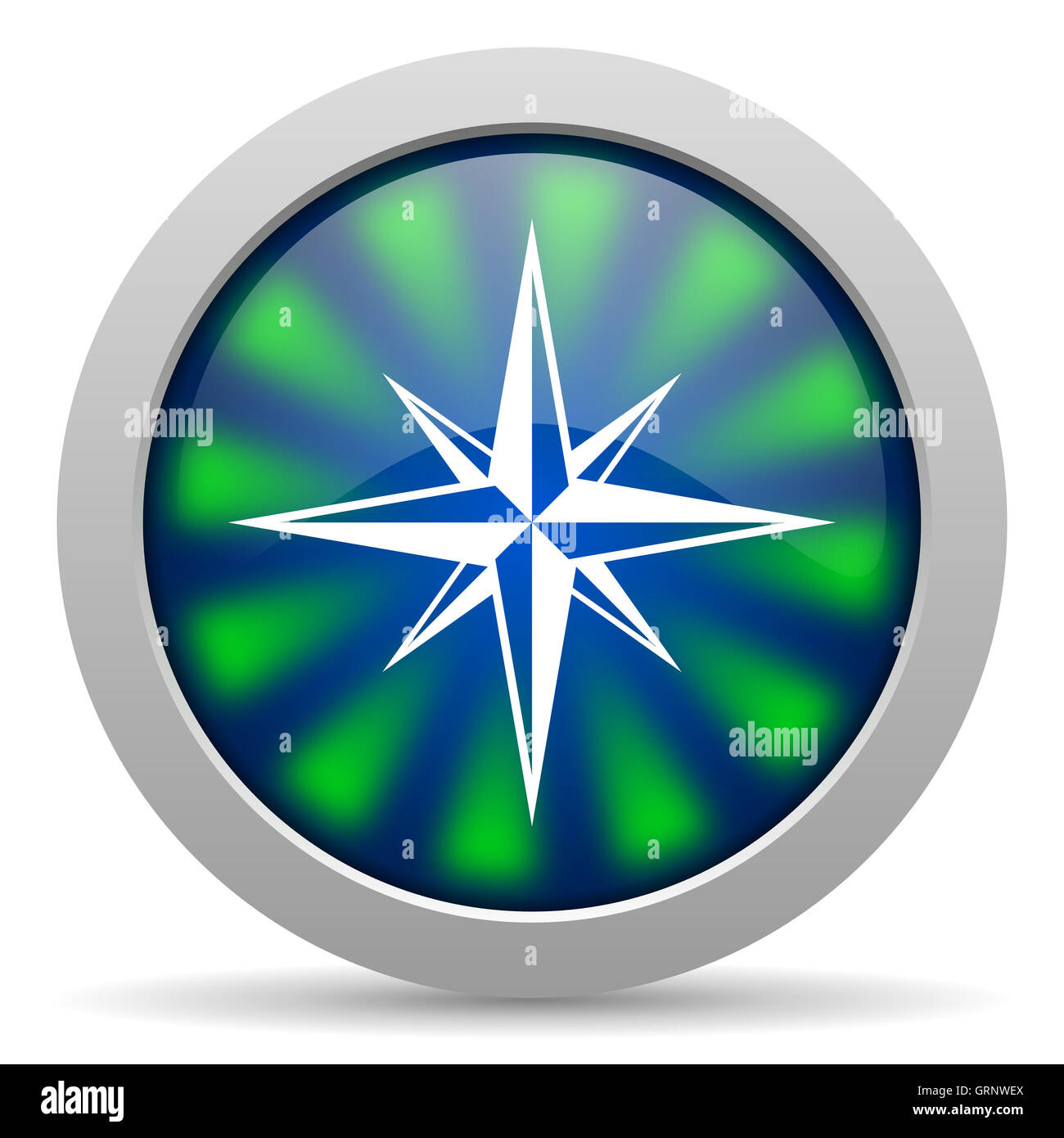 compass icon Stock Photo
