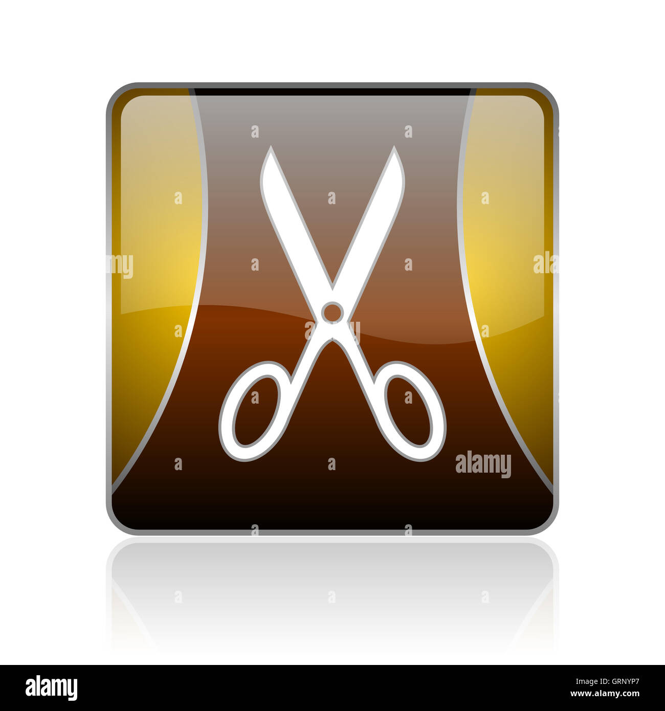 Golden cut icon hi-res stock photography and images - Alamy