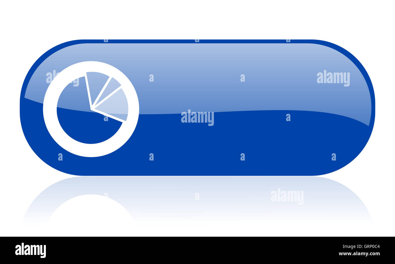 diagram blue web glossy icon Stock Photo - Alamy
