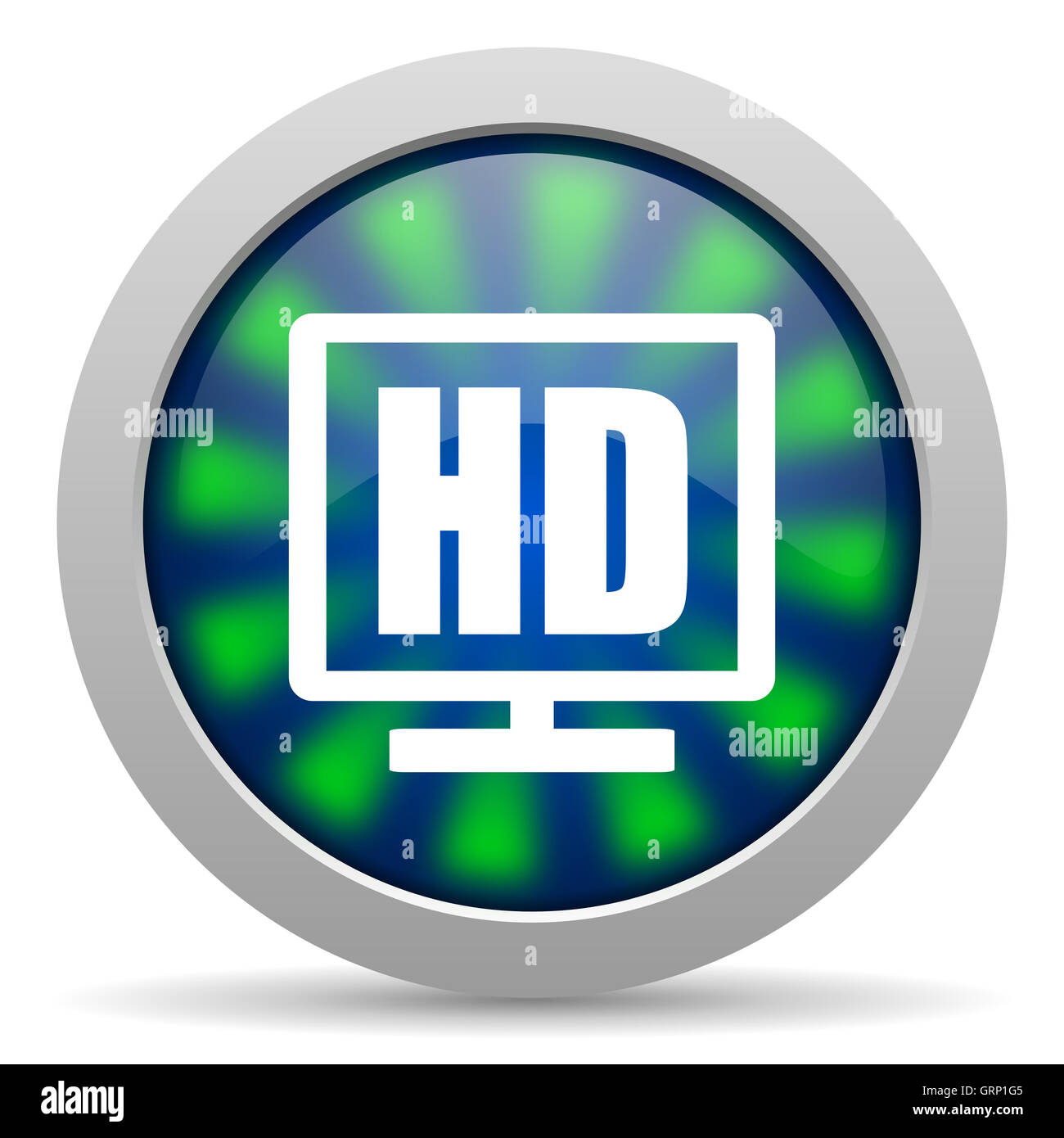 hd display icon Stock Photo