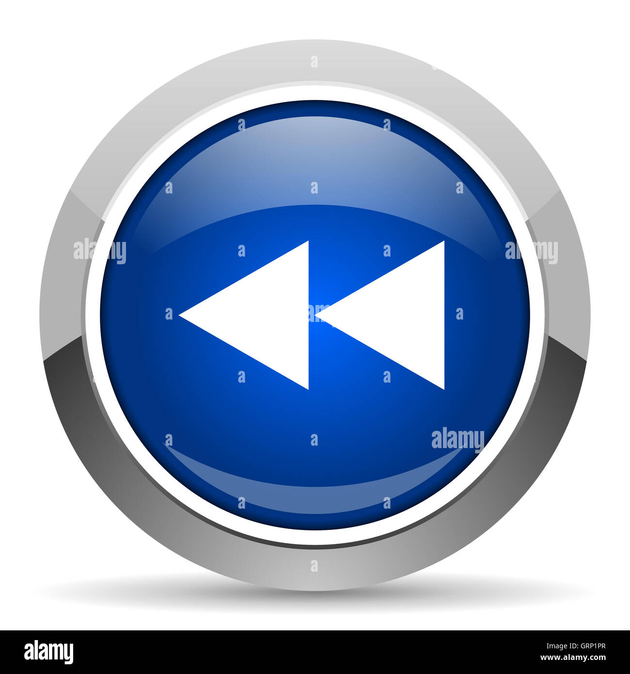 Fast forward sign icon blue hi-res stock photography and images - Alamy