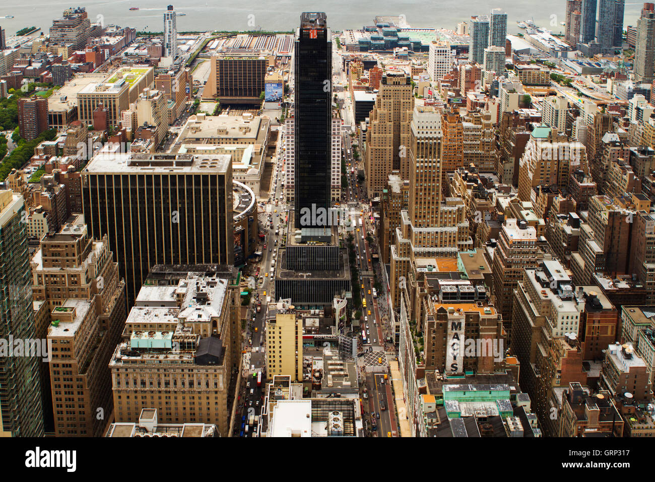 New York, USA June 26, 2012 Rooftop view of New York City. It is the