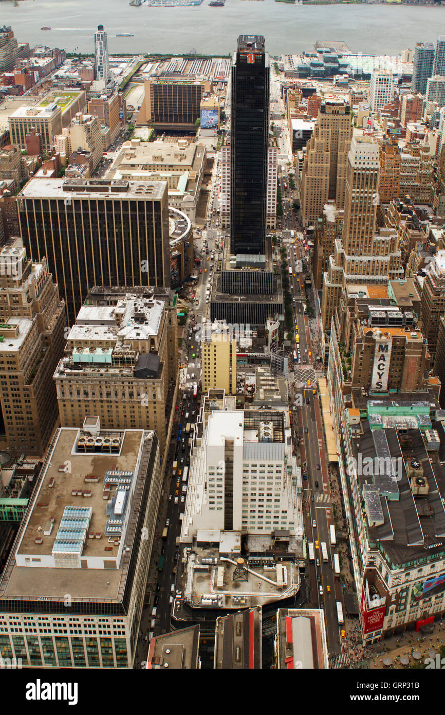 New York, USA June 26, 2012 Rooftop view of New York City. It is the