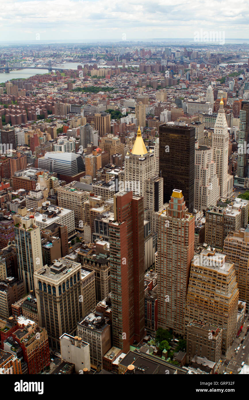 New York, USA June 26, 2012 Rooftop view of New York City. It is the