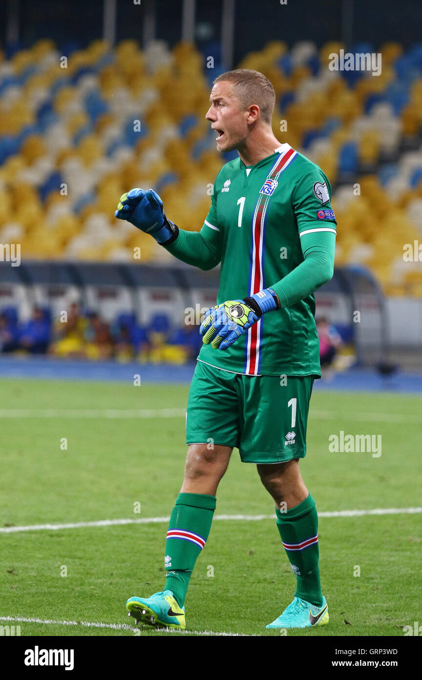 Goalkeeper Hannes Halldorsson Of Iceland In Action During Fifa World Stock Photo Alamy