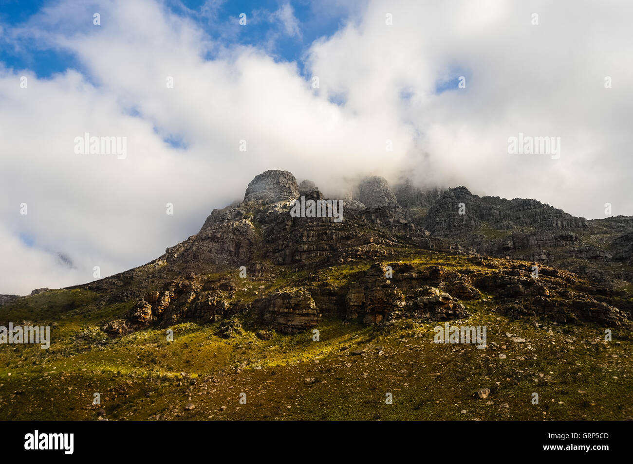 South Africa. The Du Toitskloof pass separate Paarl from Worcester. Stock Photo