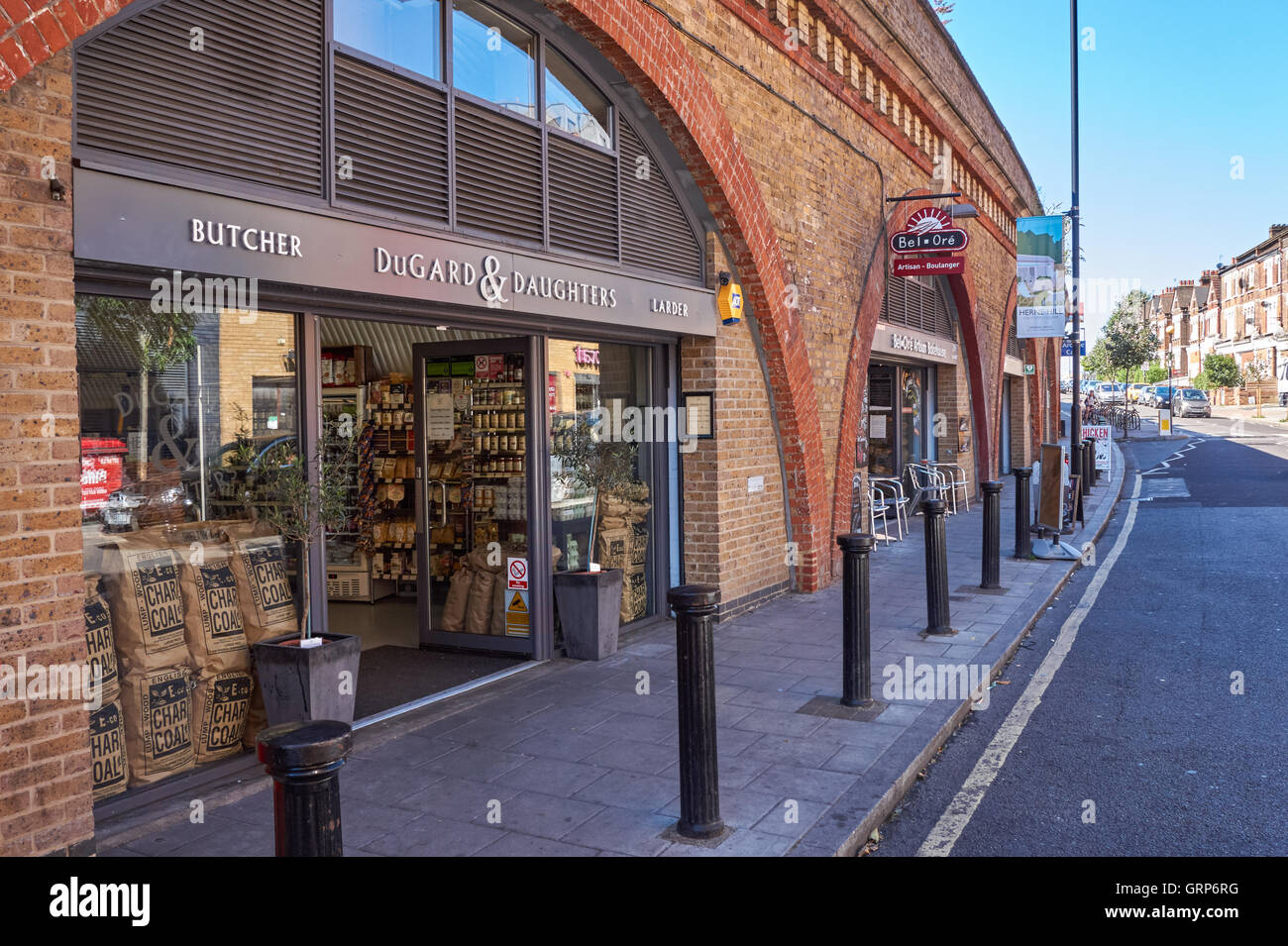 Shops in railway arches in Herne Hill, London England United Kingdom UK Stock Photo Alamy