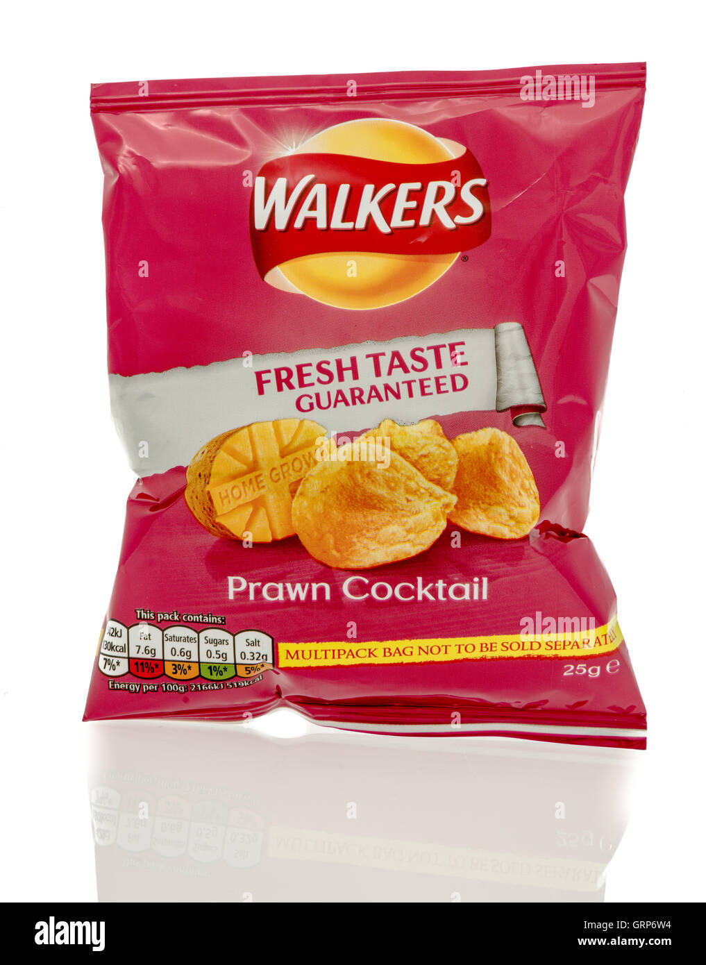 Winneconne, WI - 23 July 2016: Bag of Walkers prawn cocktail chips on an  isolated background Stock Photo - Alamy