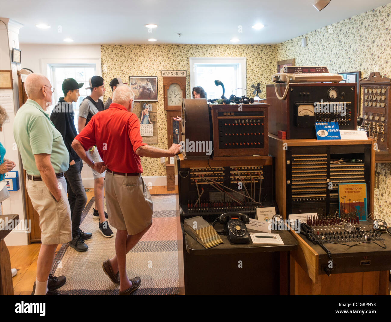 New Hampshire Telephone museum in Warner NH Stock Photo