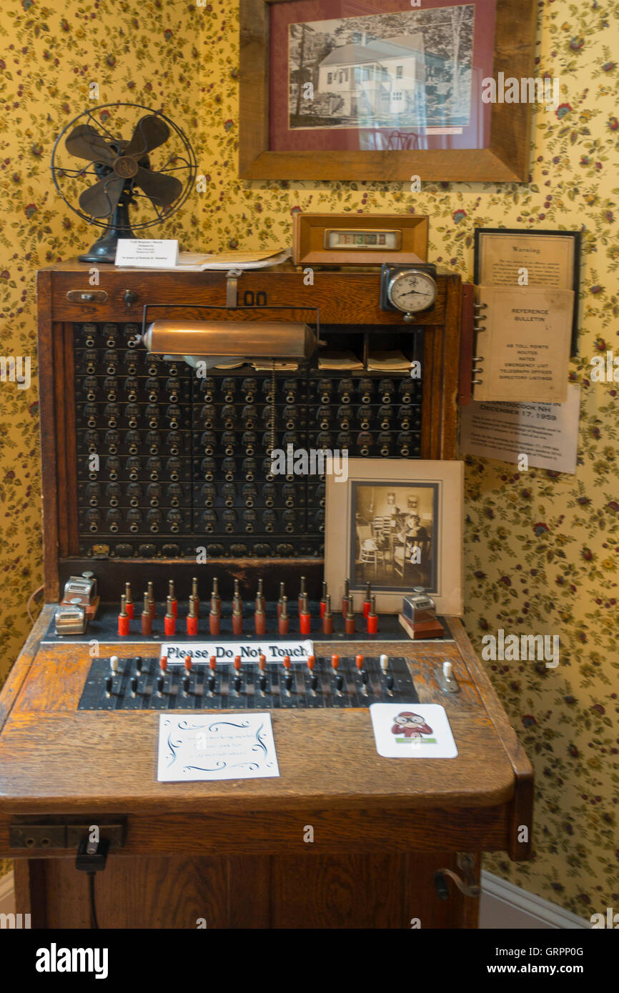 New Hampshire Telephone museum in Warner NH Stock Photo Alamy