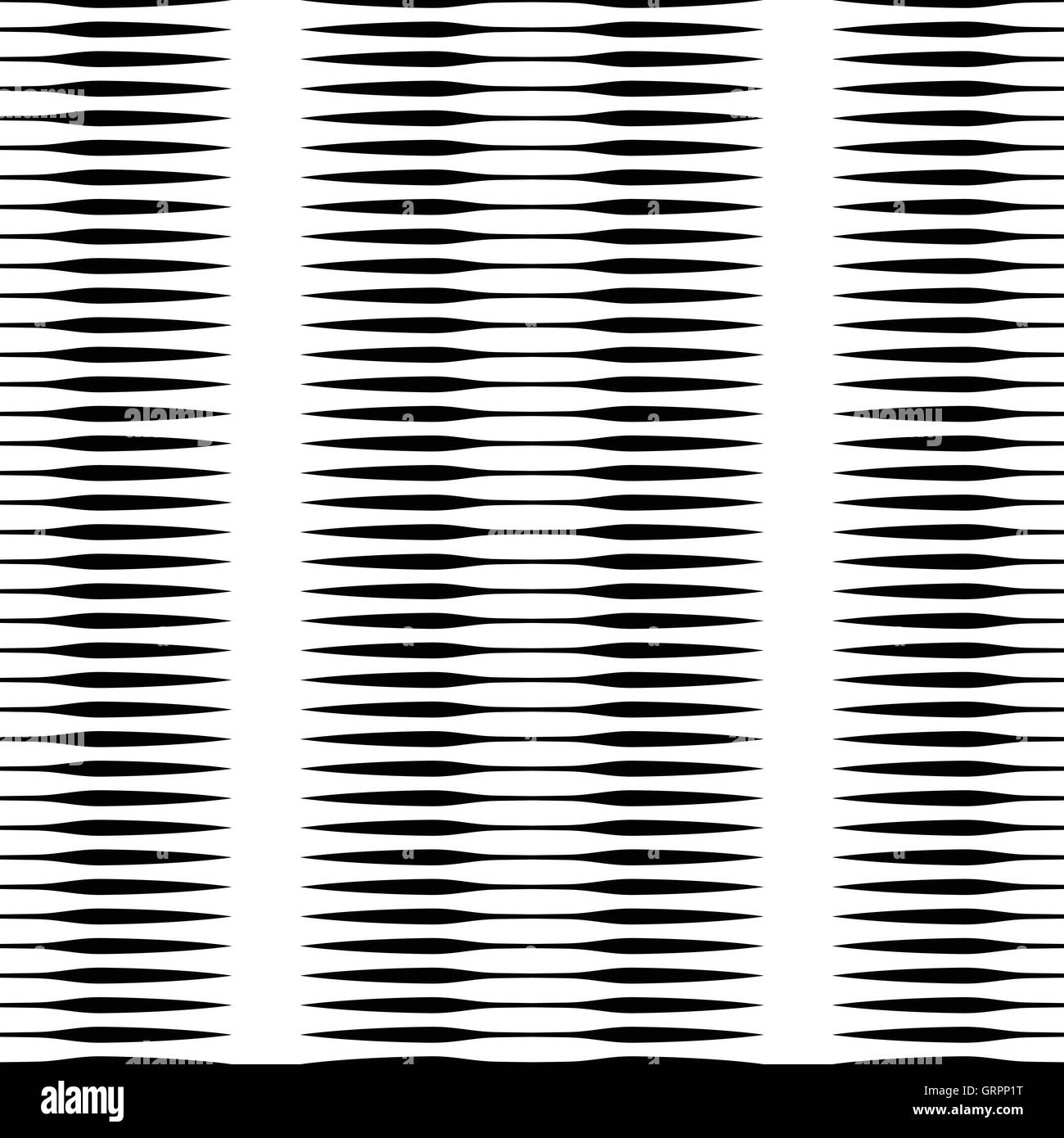 Horizontal lines repeatable geometric pattern. Stripes, streaks from edge of the page. Stock Vector