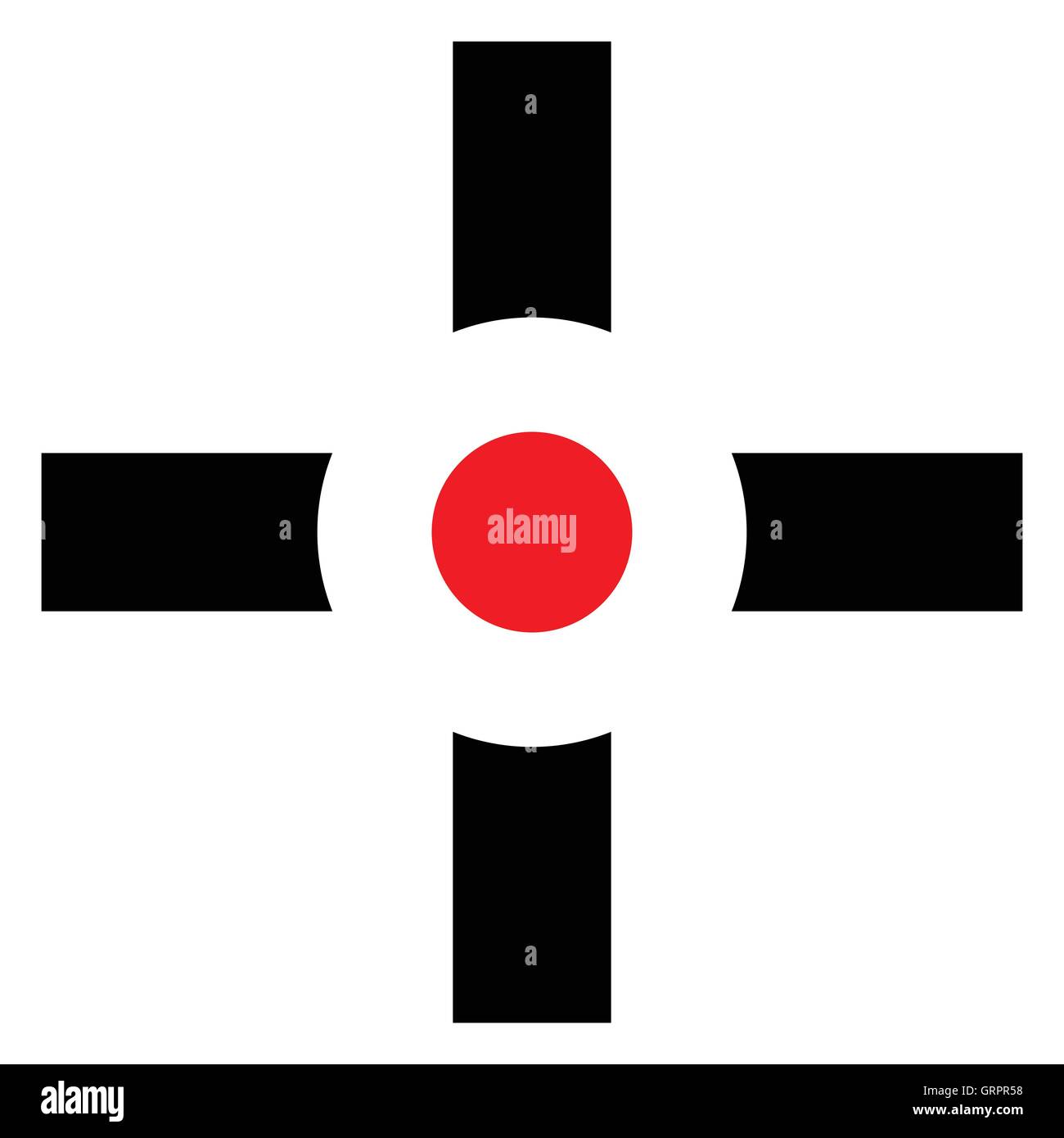 Cross-hair, target mark, reticule sign. Precision, accuracy, alignment ...