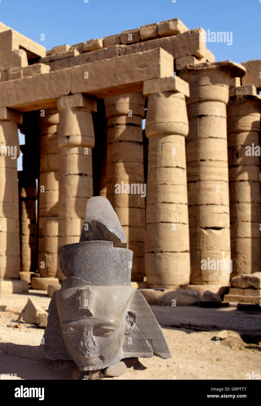 Ramesseum, Luxor West Bank, Thebes, Upper Egypt Stock Photo Alamy