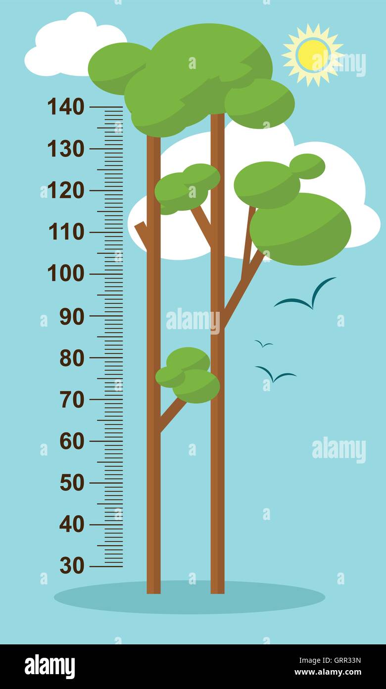 Height measure scale on wall hi-res stock photography and images