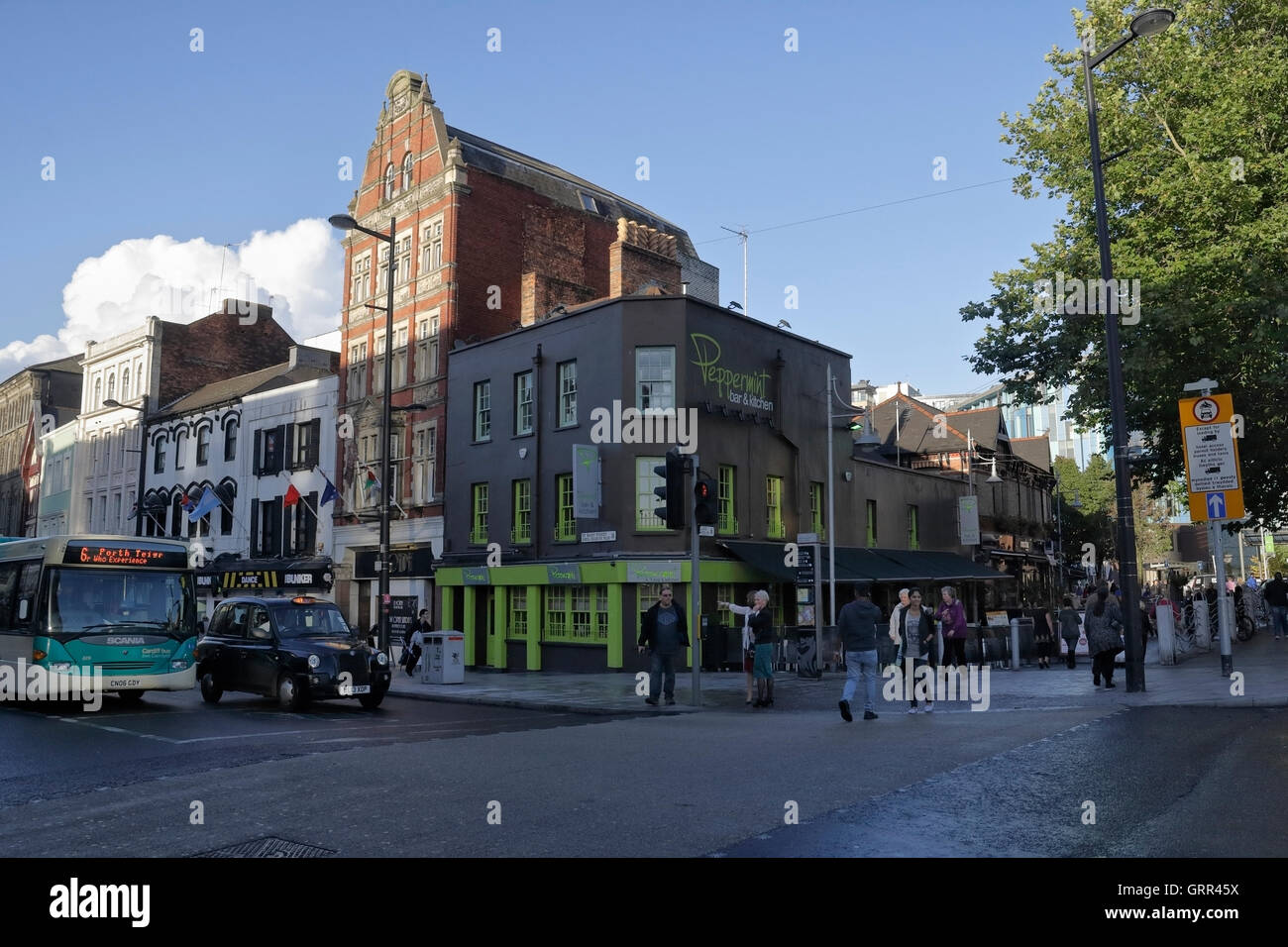 Peppermint Bar, Mill Lane Cardiff city centre Wales UK Stock Photo