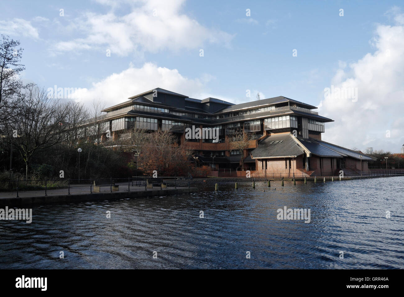 Cardiff county council headquarters office, Cardiff Bay, Wales UK Stock