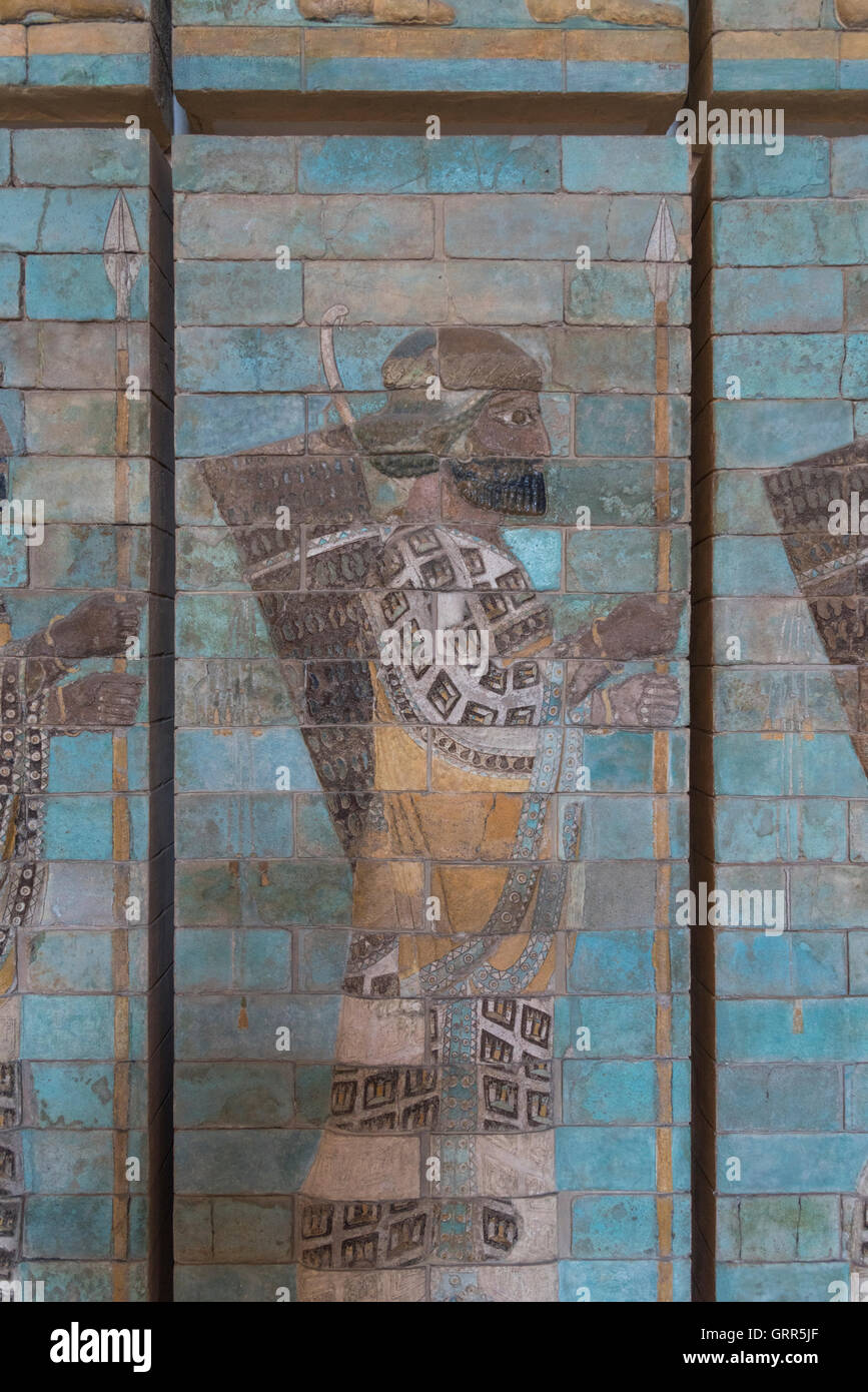 Frieze of Archers, Iran / Iranian persia Persian art, The Louvre Museum