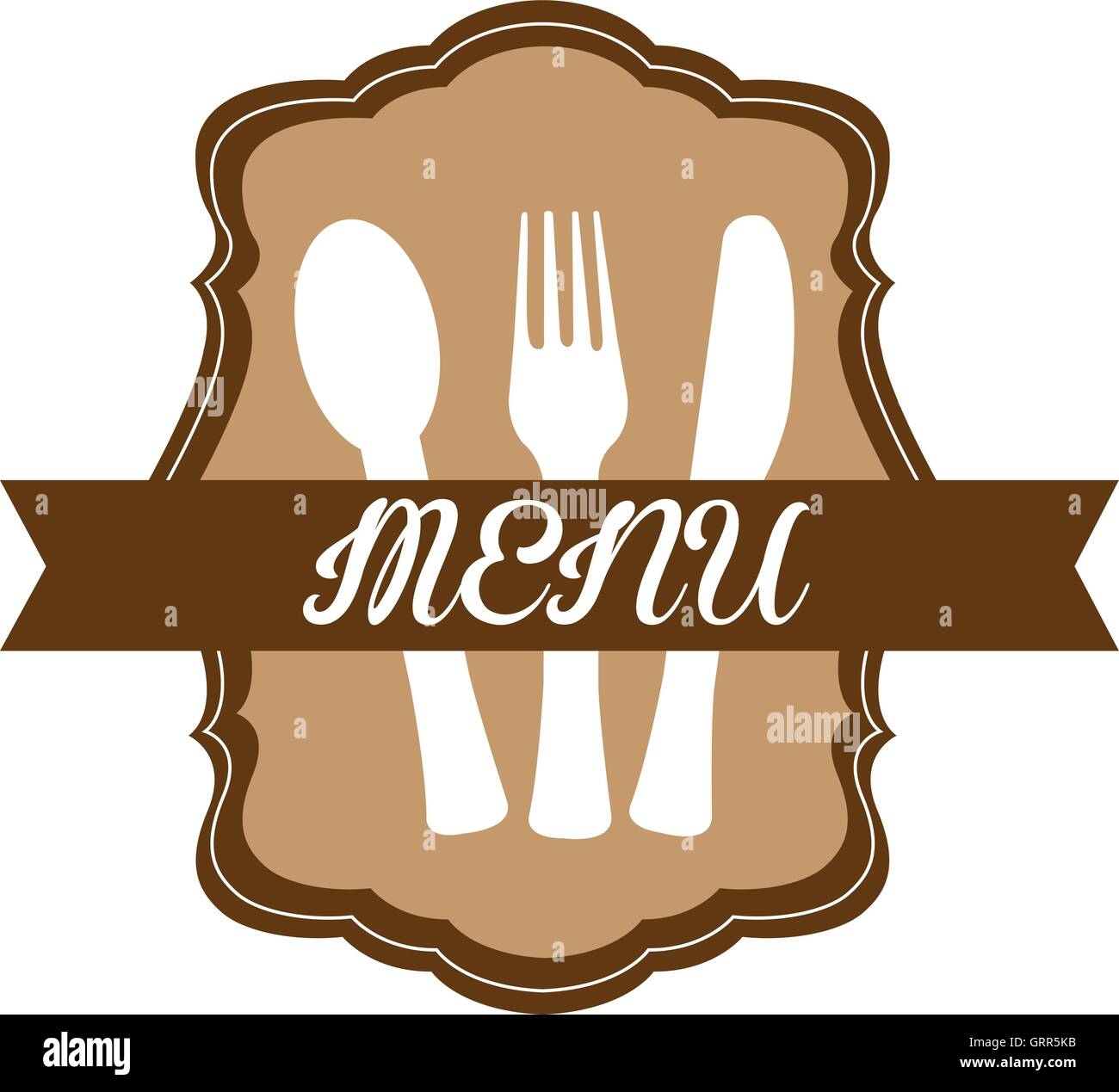 Isolated vintage menu label design, Vector illustration Stock Vector ...