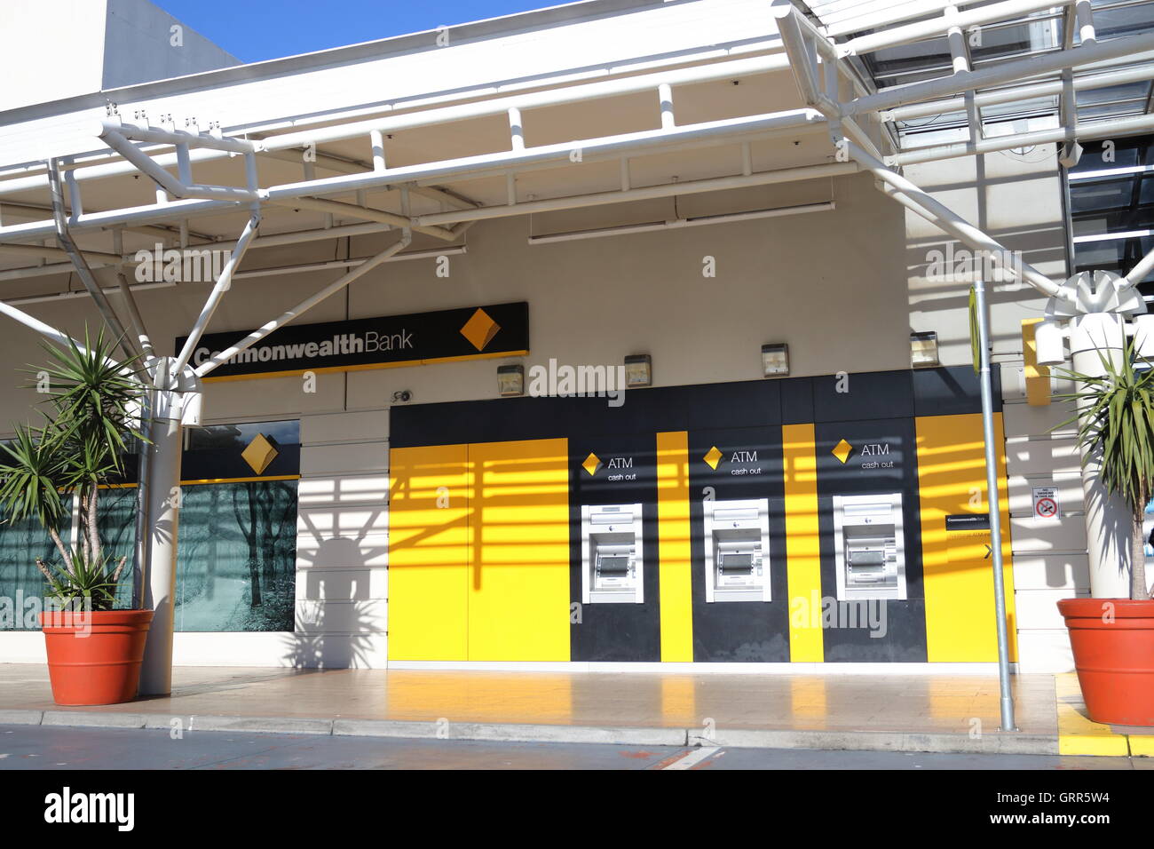 One of the largest Australian bank, Commonwealth Bank In Dandenong Plaza Victoria Australia Stock Photo