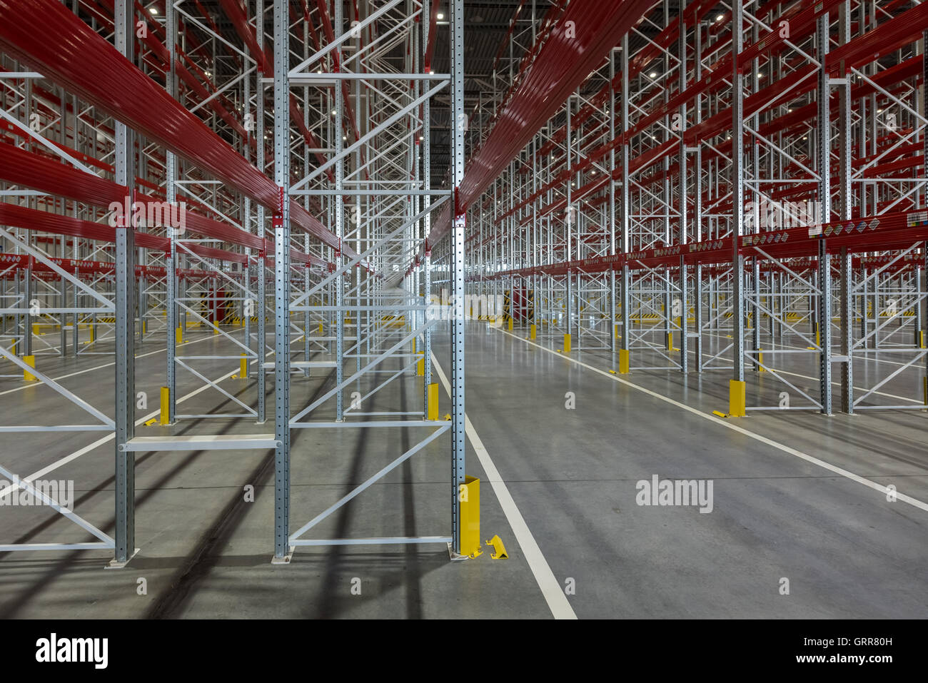 Interior of a modern warehouse ,clean and empty Stock Photo