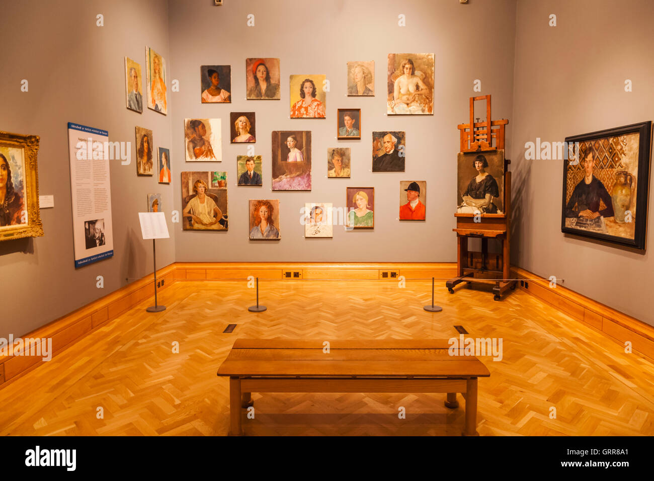 Wales, Cardiff, National Museum Cardiff, Exhibit of The Studio Collection of the Artist Augustus