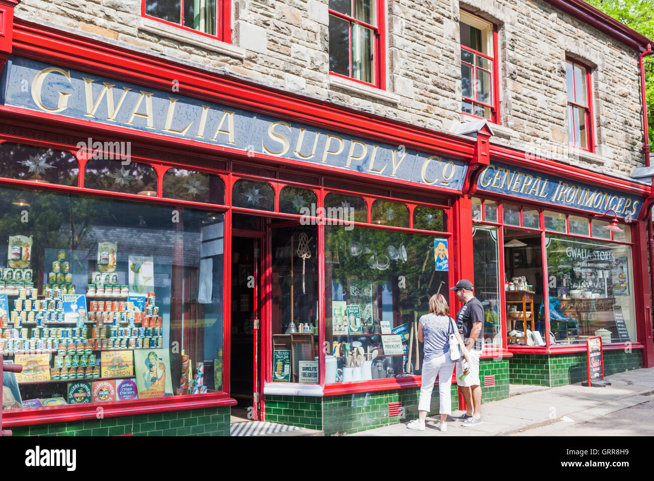 Wales, Cardiff, St Fagan's, Museum of Welsh Life, Gwalia Supply Store Stock Photo