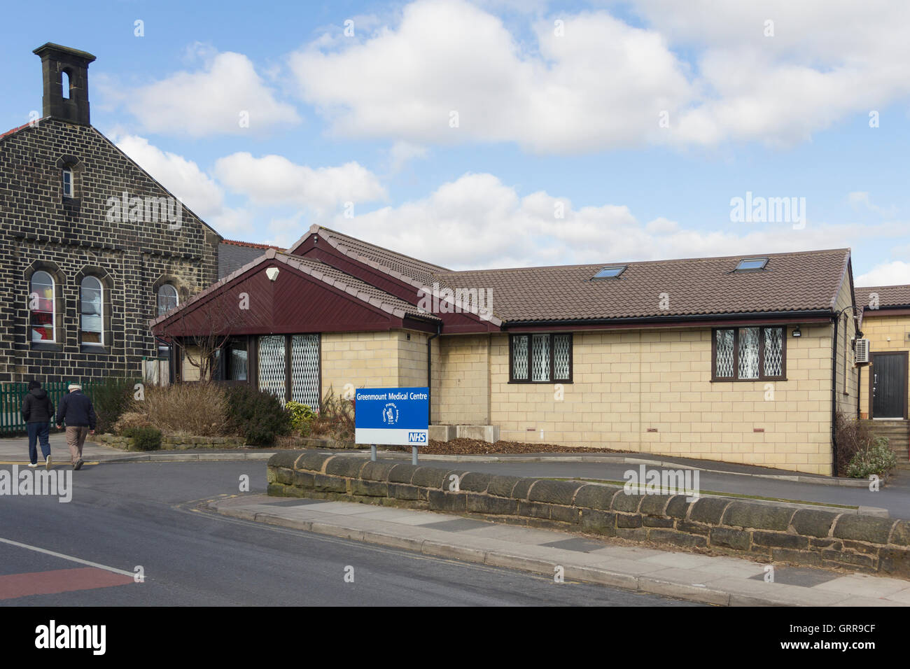 Greenmount Medical Centre, in the village of Greenmount, Lancashire. A multi-doctor NHS GP practice and healthcare centre. Stock Photo