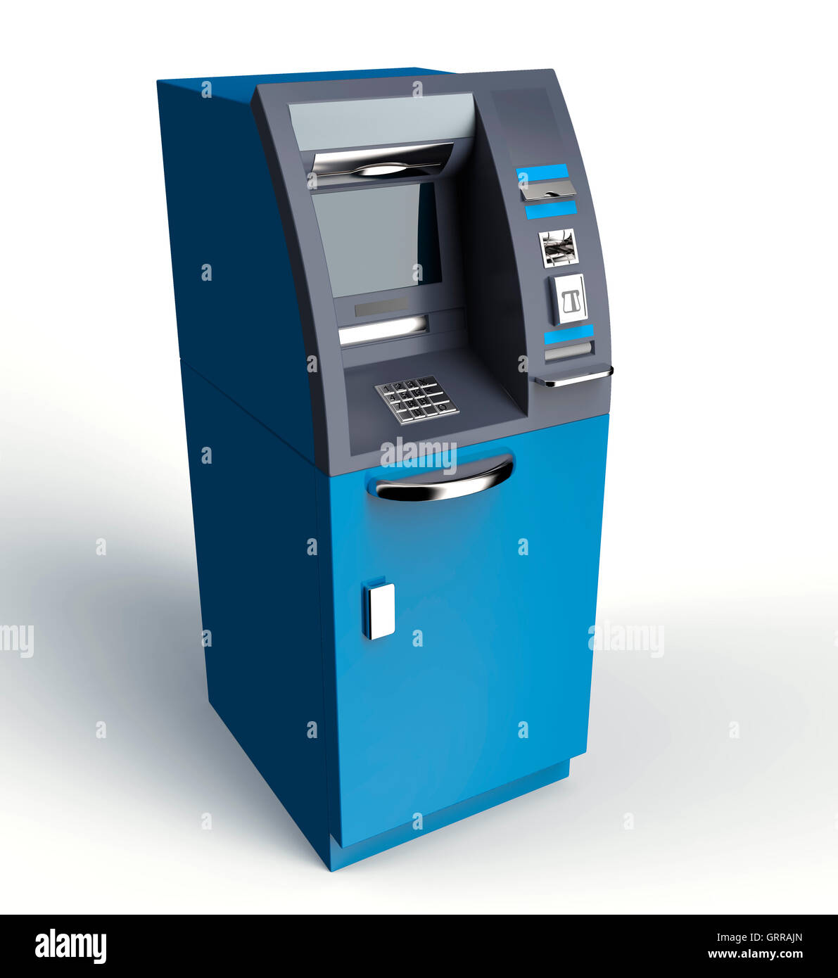 atm cash machine isolated on white background, 3d illustration Stock