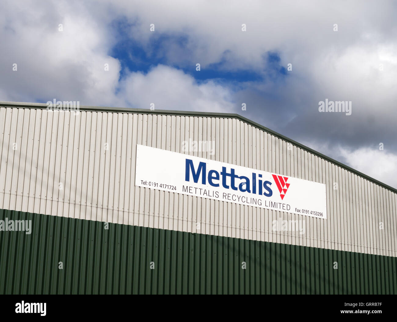 Mettalis Recyling Limited, Washington, Tyne and Wear, England, UK Stock Photo