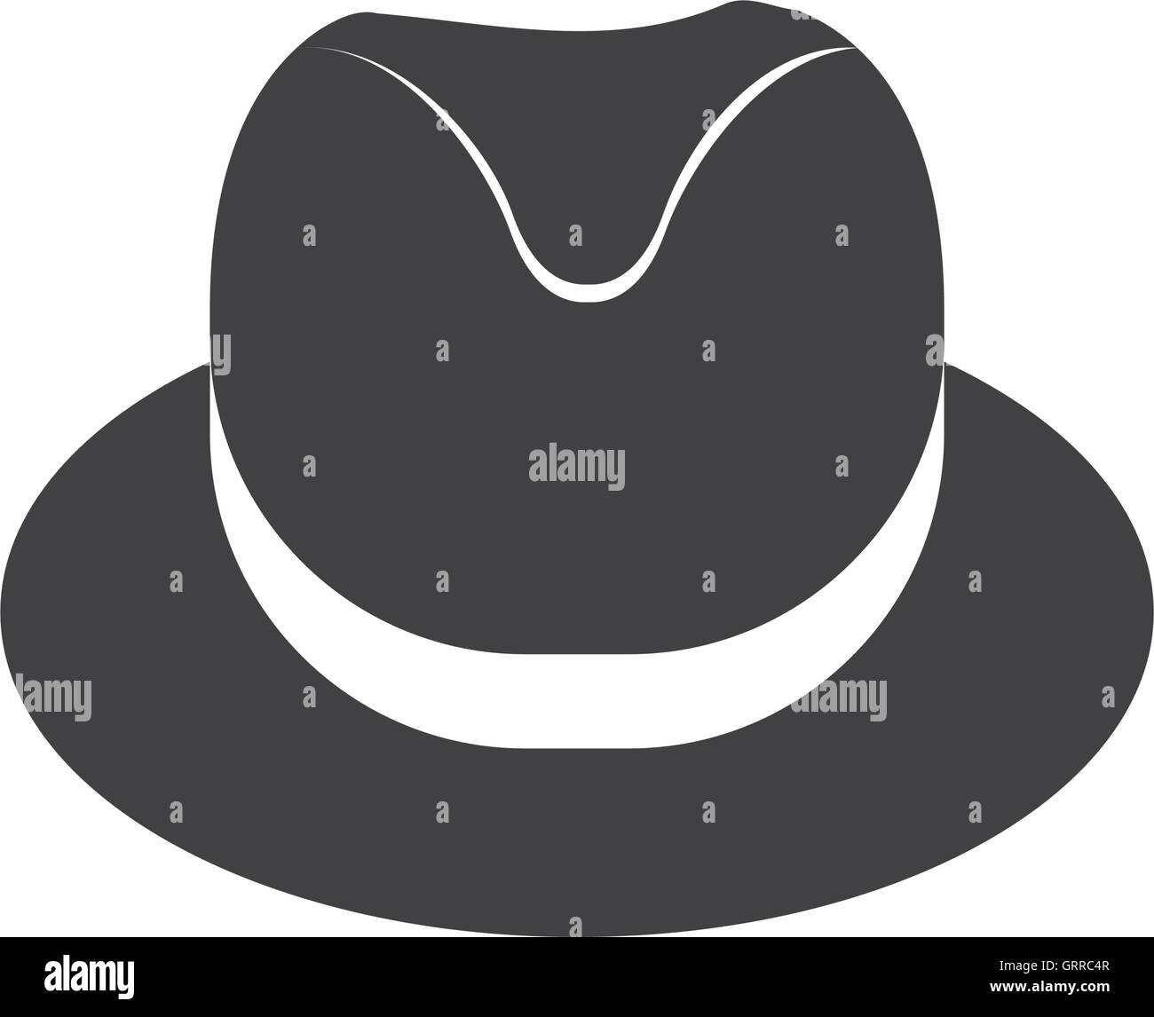hat cloth male man gentleman icon. Vector graphic Stock Vector Image ...