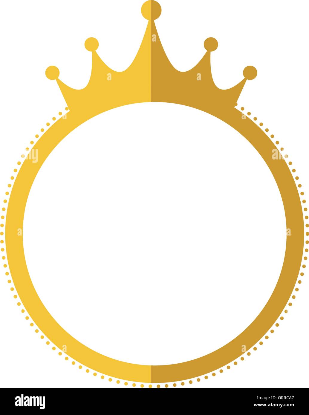 seal stamp crown gold label banner icon. Vector graphic Stock Vector ...