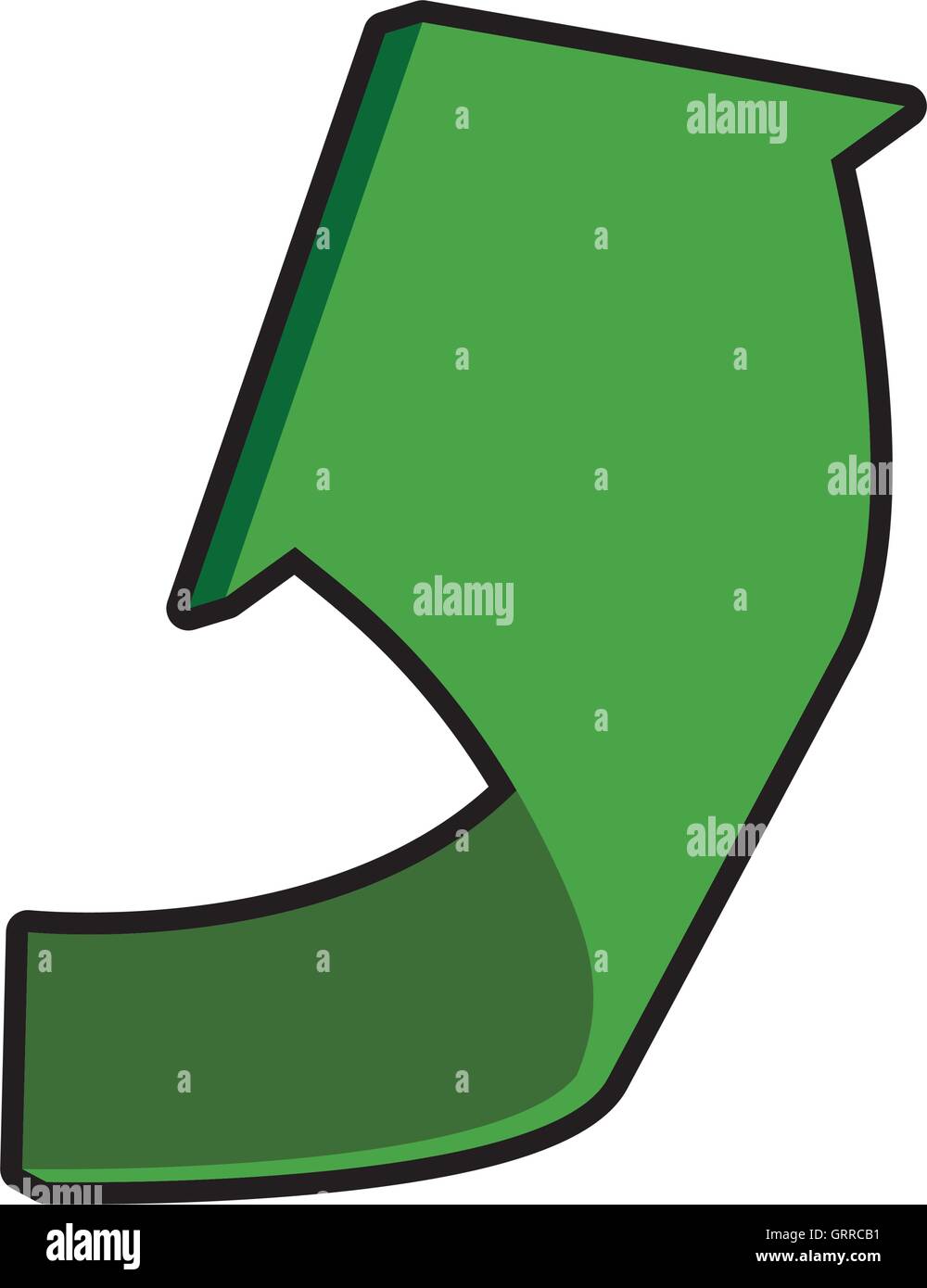 arrow curve direction infographic icon. Vector graphic Stock Vector ...