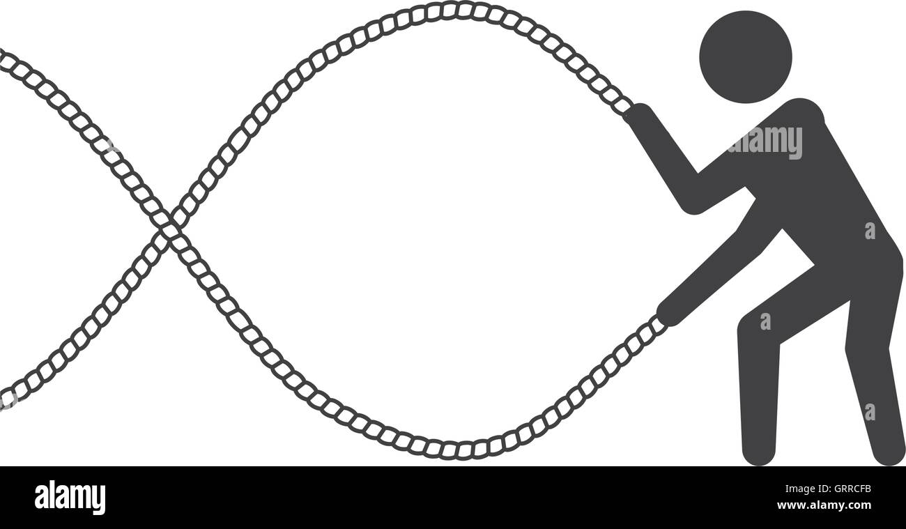 pictogram rope fitness gym sport icon. Vector graphic Stock Vector ...