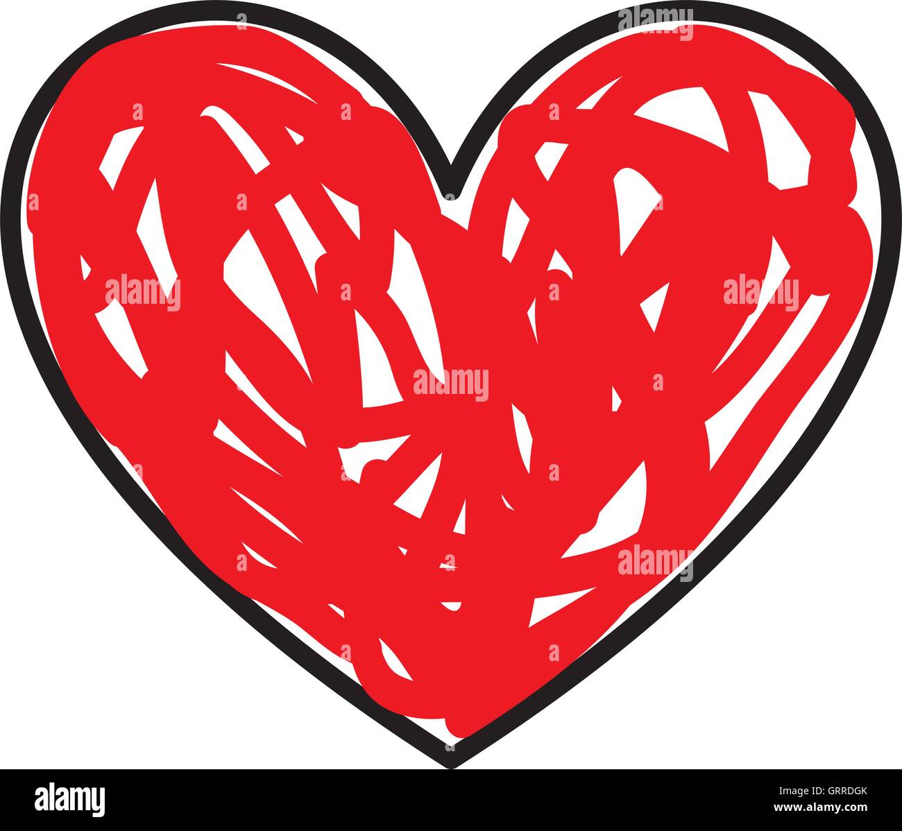 heart love silhouette isolated icon Stock Vector Image & Art - Alamy