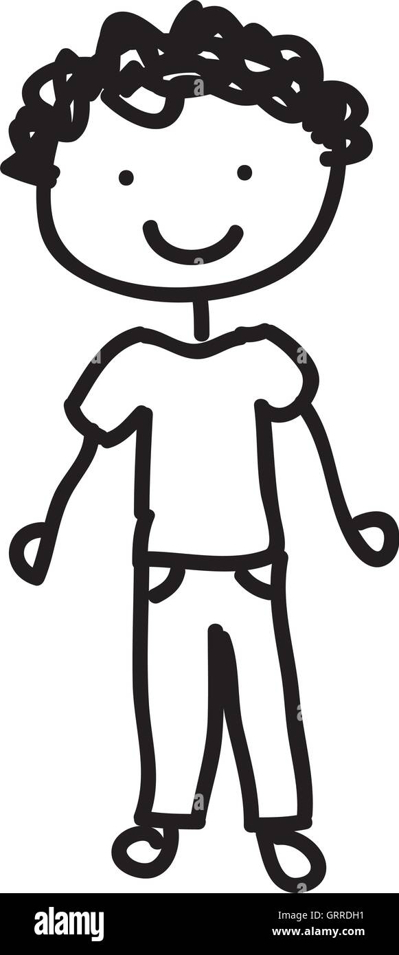 little boy cute character Stock Vector Image & Art - Alamy