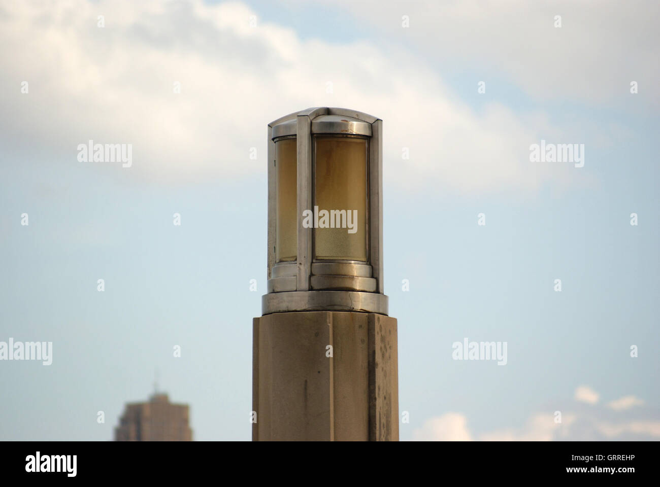 Art Deco Lamp Post Stock Photo Alamy