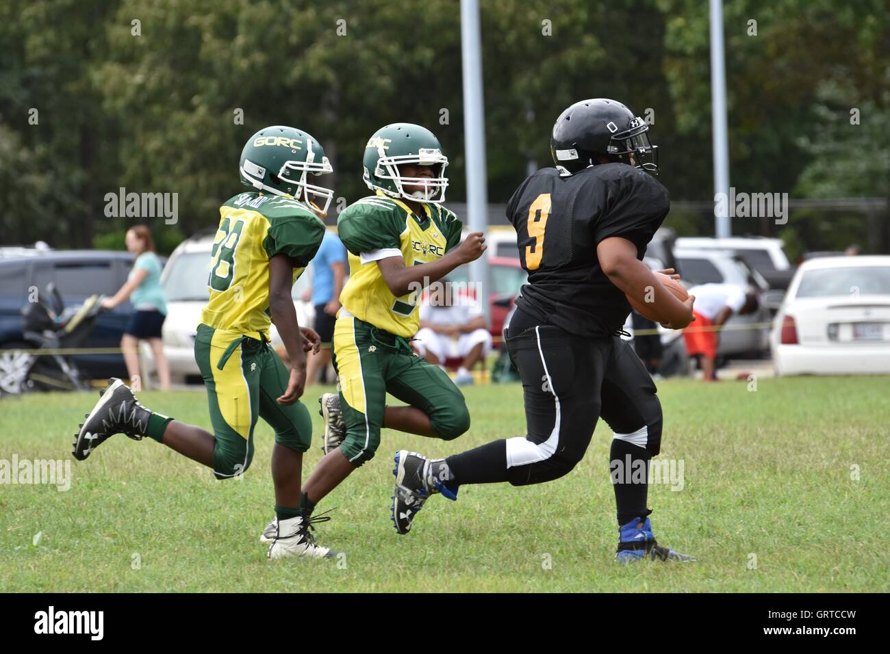 Youth football players Stock Photo Alamy