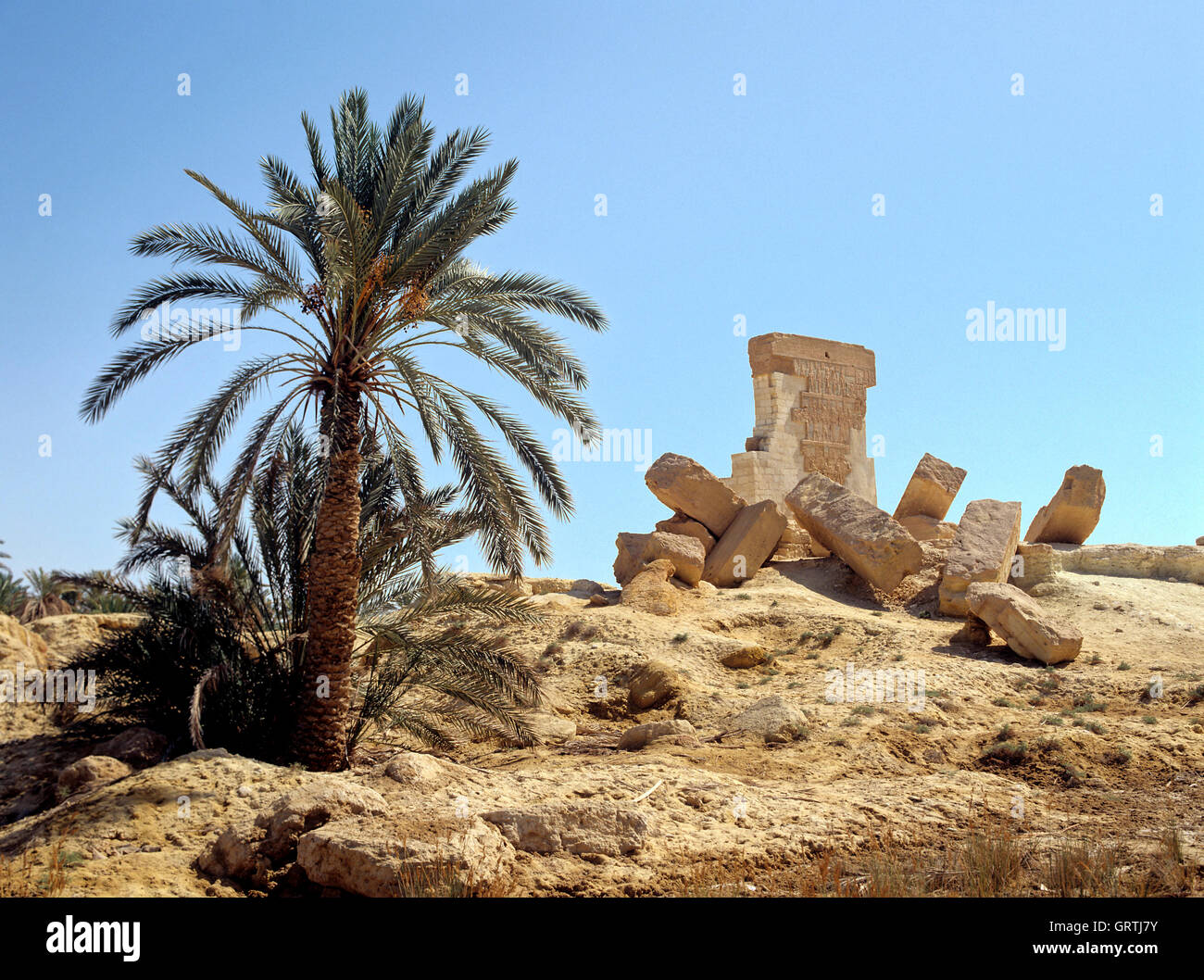 Temple of Amon, Siwa Oasis, Western Egypt Stock Photo
