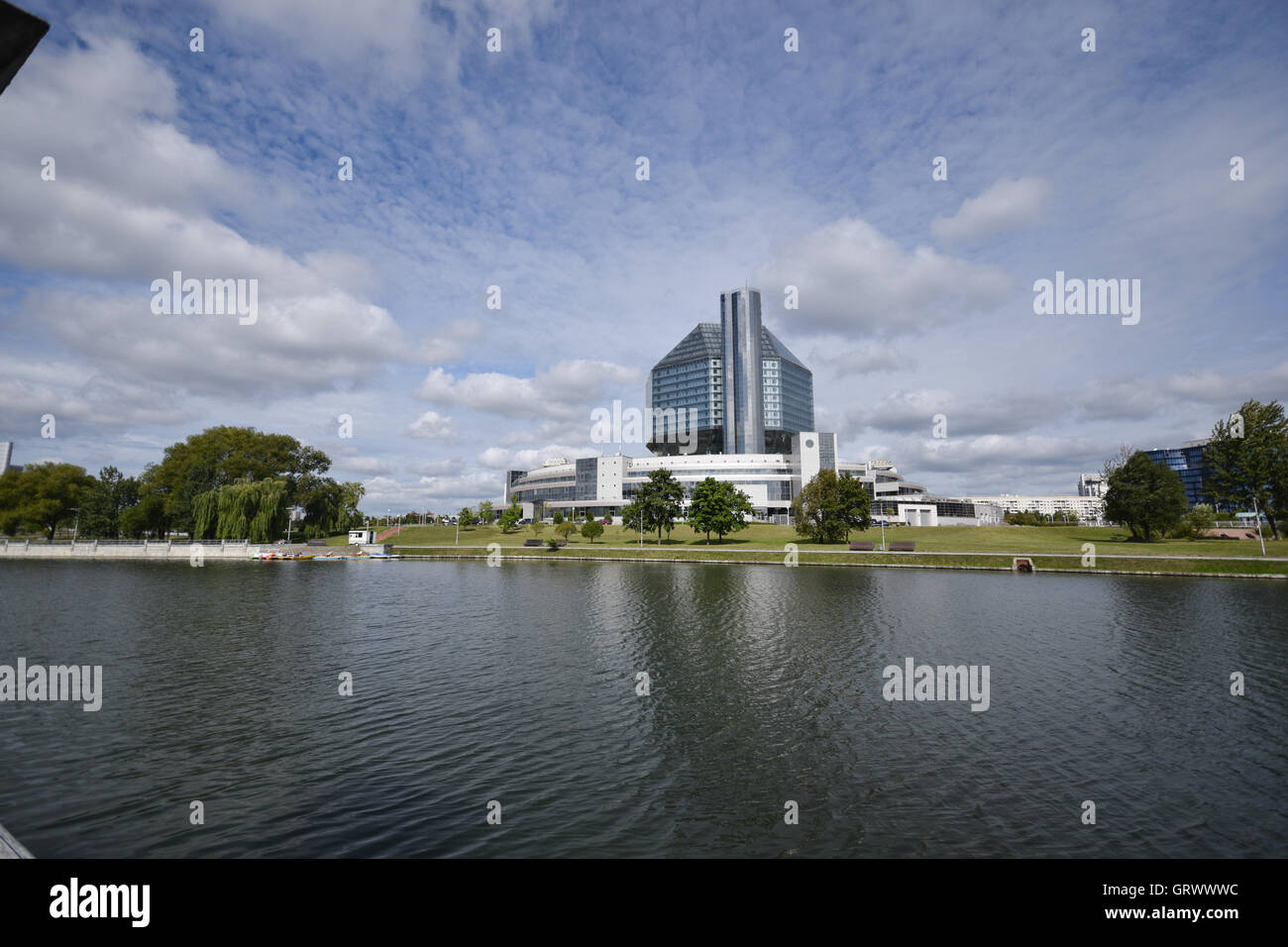The National Library of Belarus Stock Photo