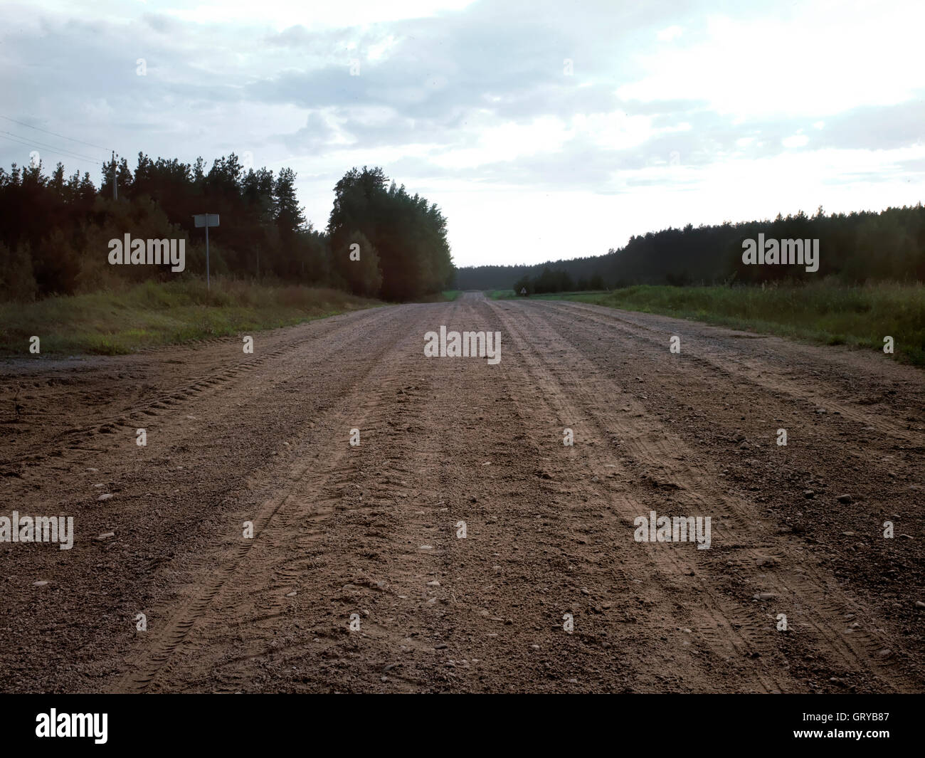 Country road in forest hi-res stock photography and images - Alamy