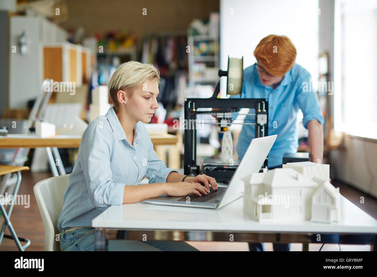 Engineers at work Stock Photo Alamy