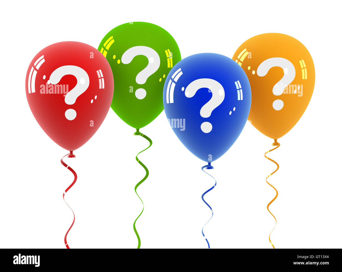 question balloon concept 3d illustration Stock Photo Alamy