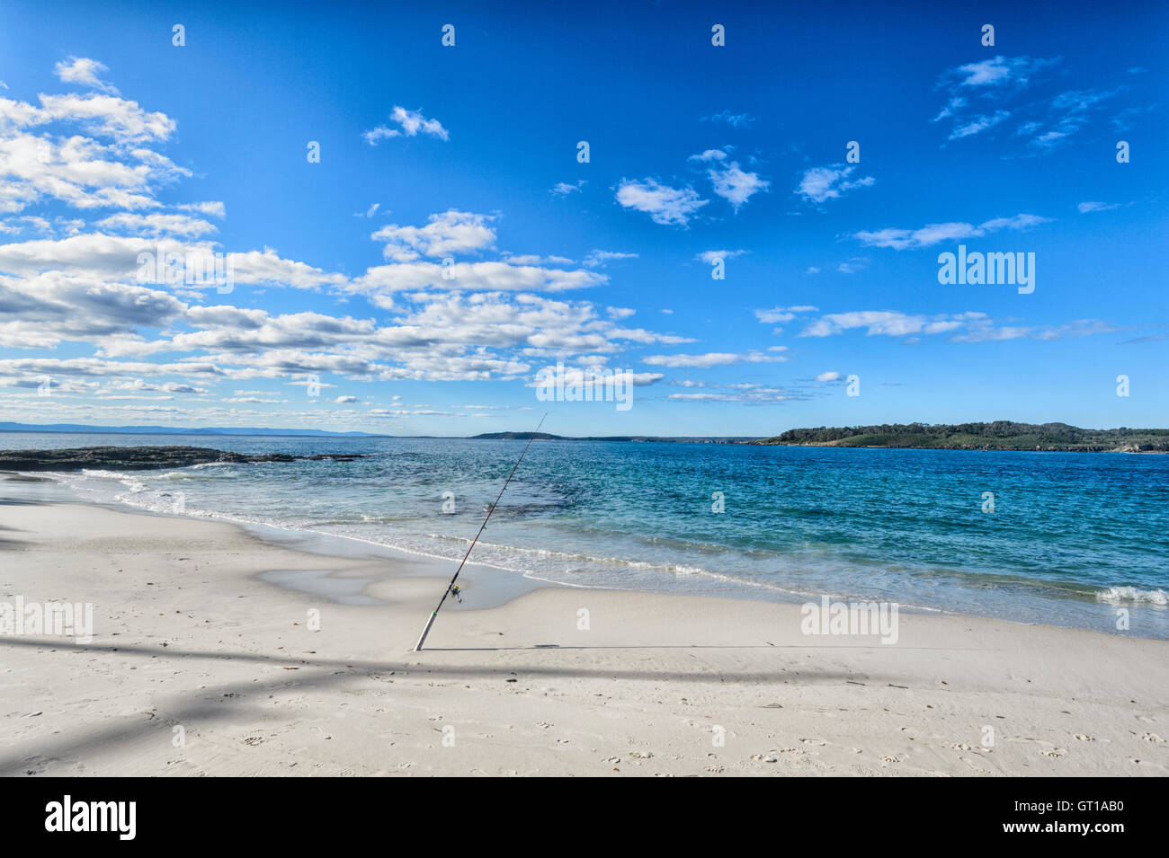 View of Murrays Beach in picturesque Jervis Bay, Booderee National Park, New South Wales, NSW, Australia Stock Photo