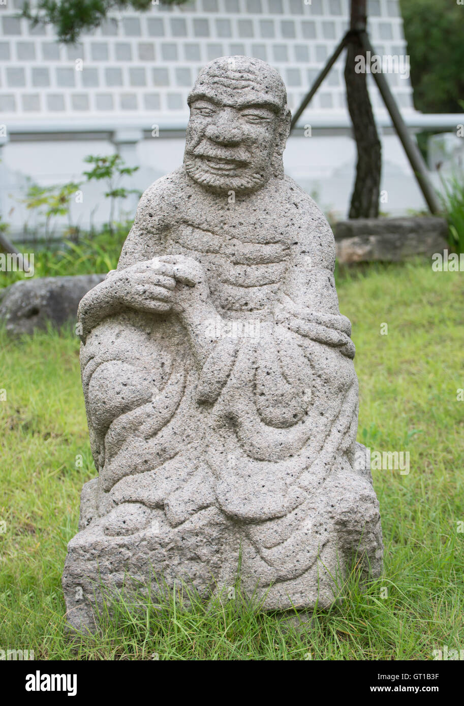 Chungcheongbuk-do, South Korea - August 29, 2016: Guinsa temple in statue, South Korea Stock Photo