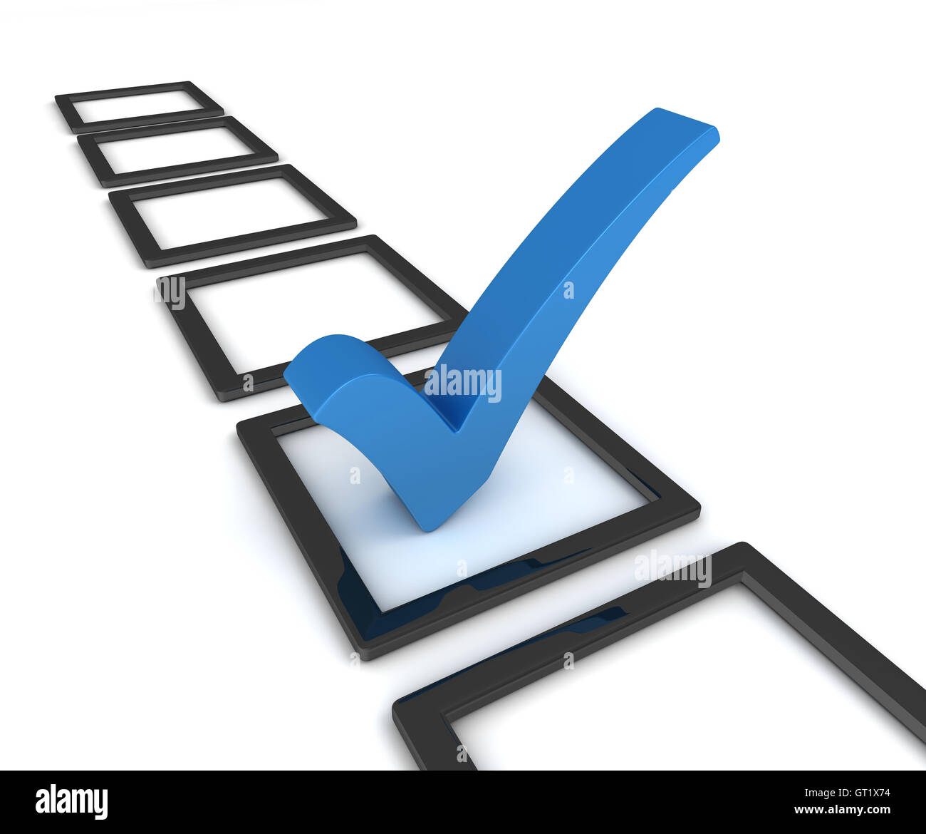 check list concept 3d illustration Stock Photo - Alamy