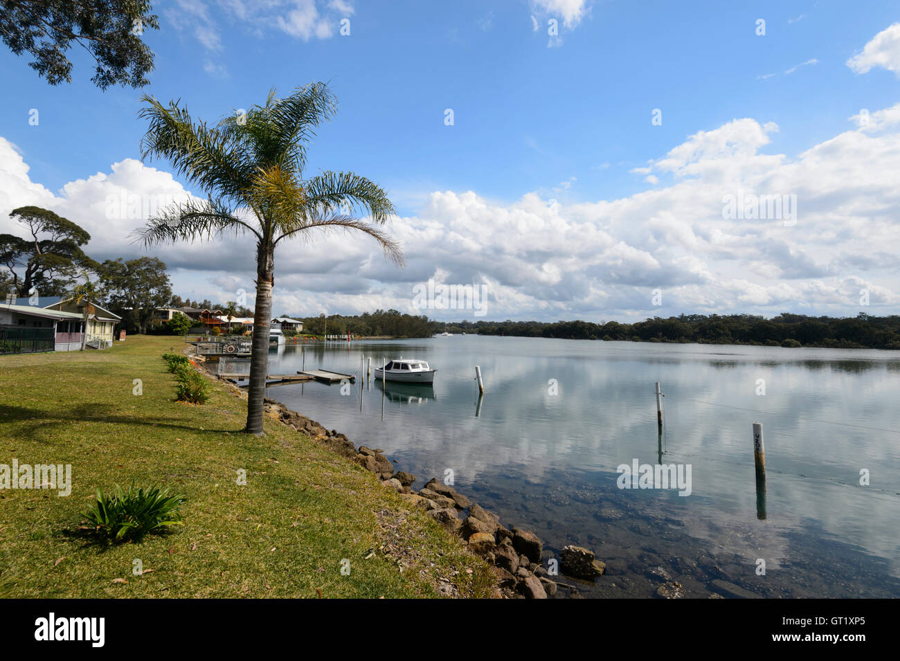 Currambene Creek, Huskisson, Jervis Bay, New South Wales, NSW, Australia Stock Photo